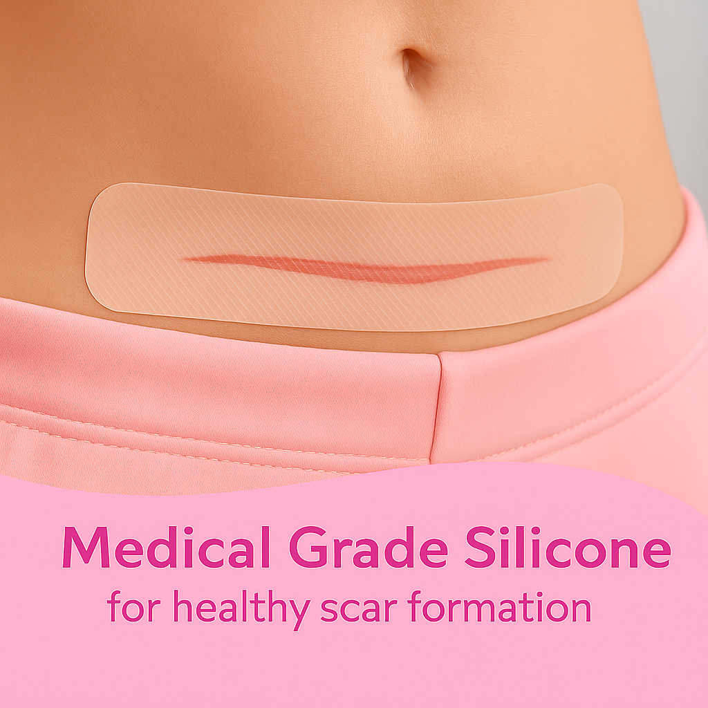 Ninja Mama Transparent C-section Silicon Scar Strips - Pack of 6