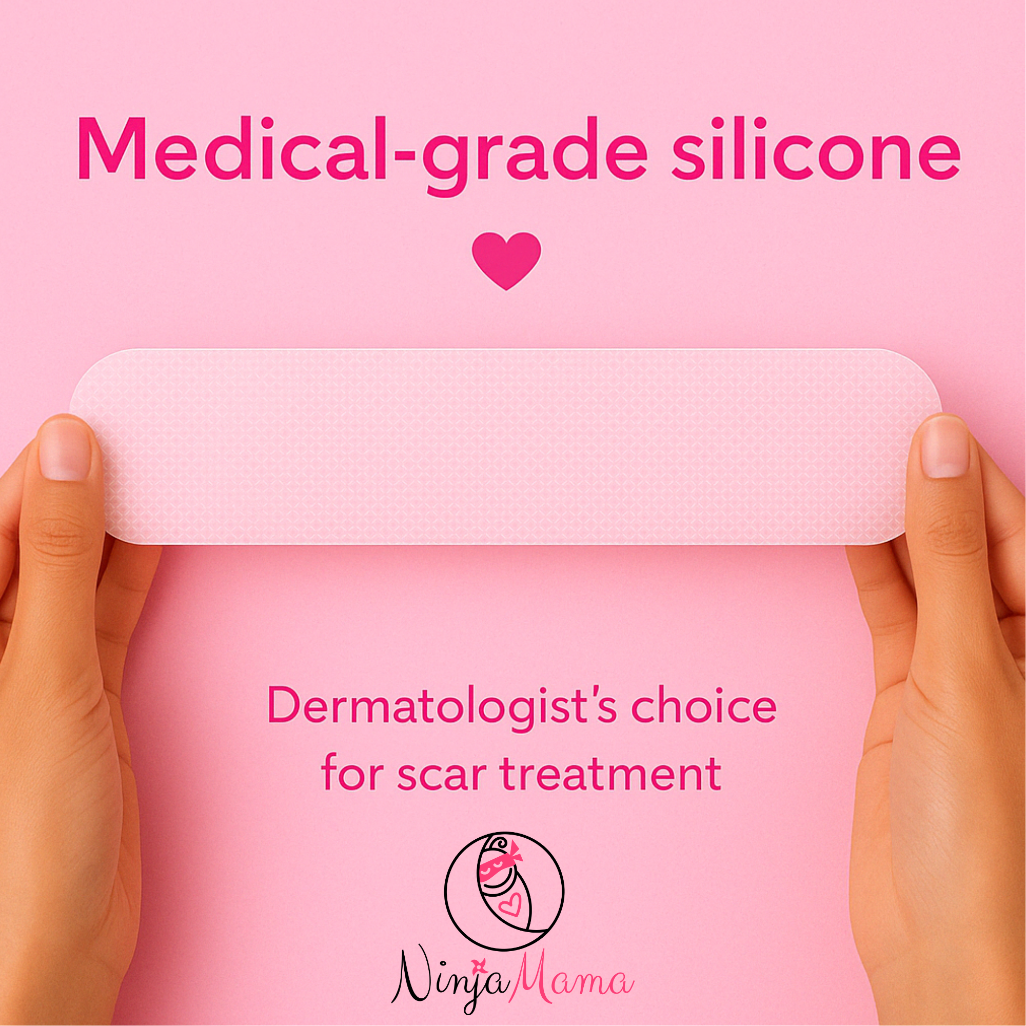 Ninja Mama Transparent C-section Silicon Scar Strips - Pack of 6