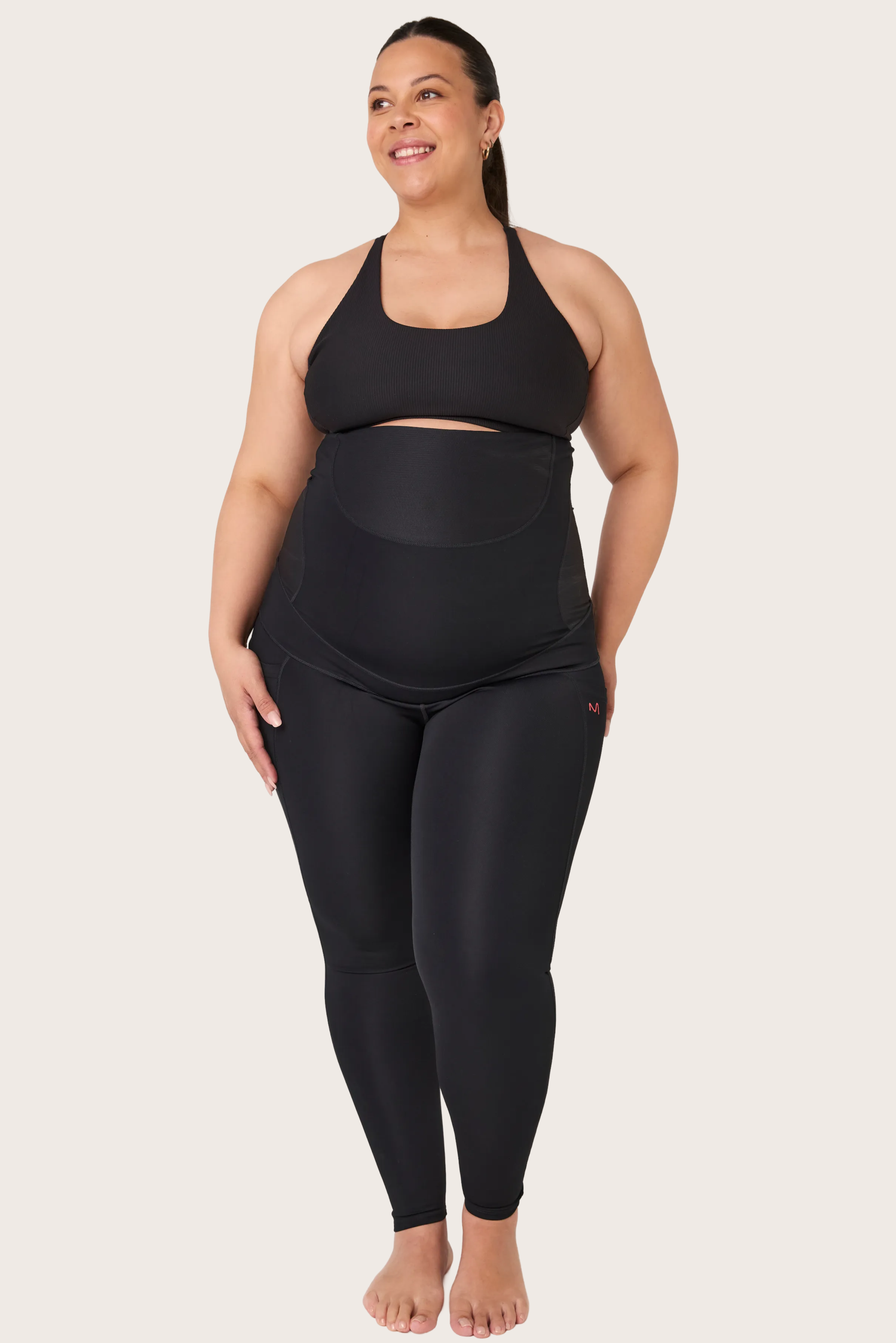 PREGNANCY SUPPORT LEGGING - With Pockets