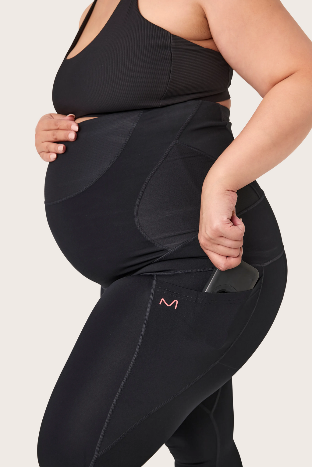PREGNANCY SUPPORT LEGGING - With Pockets