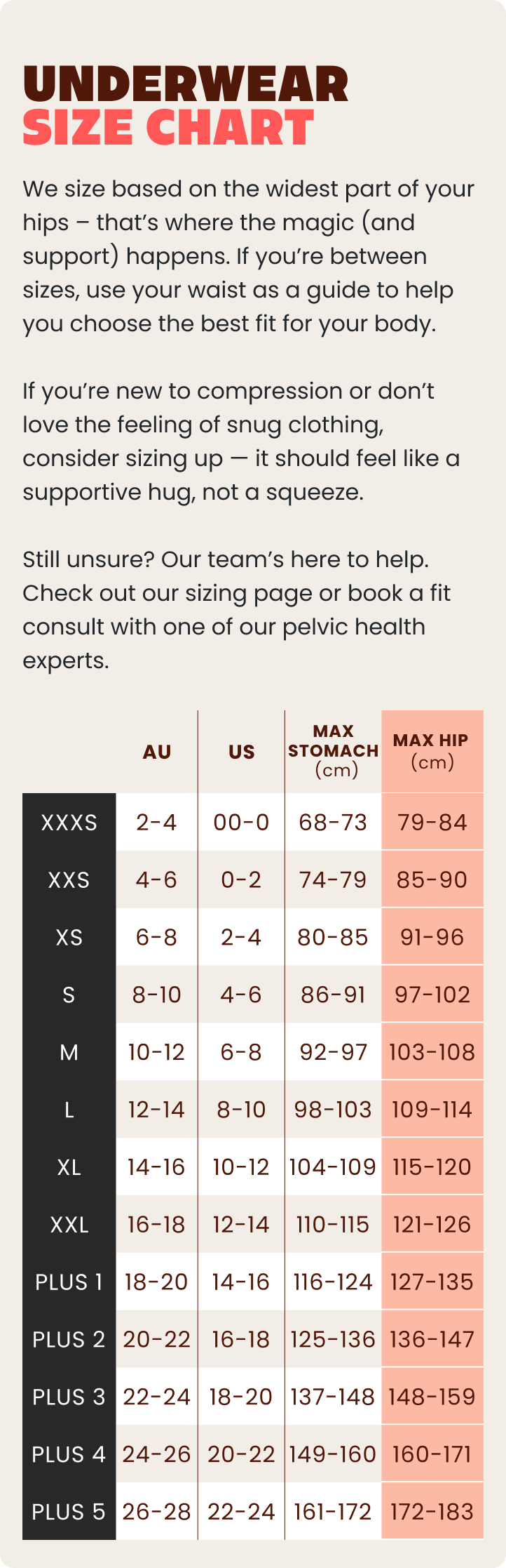 Size guide